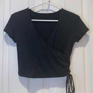 Forever 21 Drawstring Wrap Crop Top